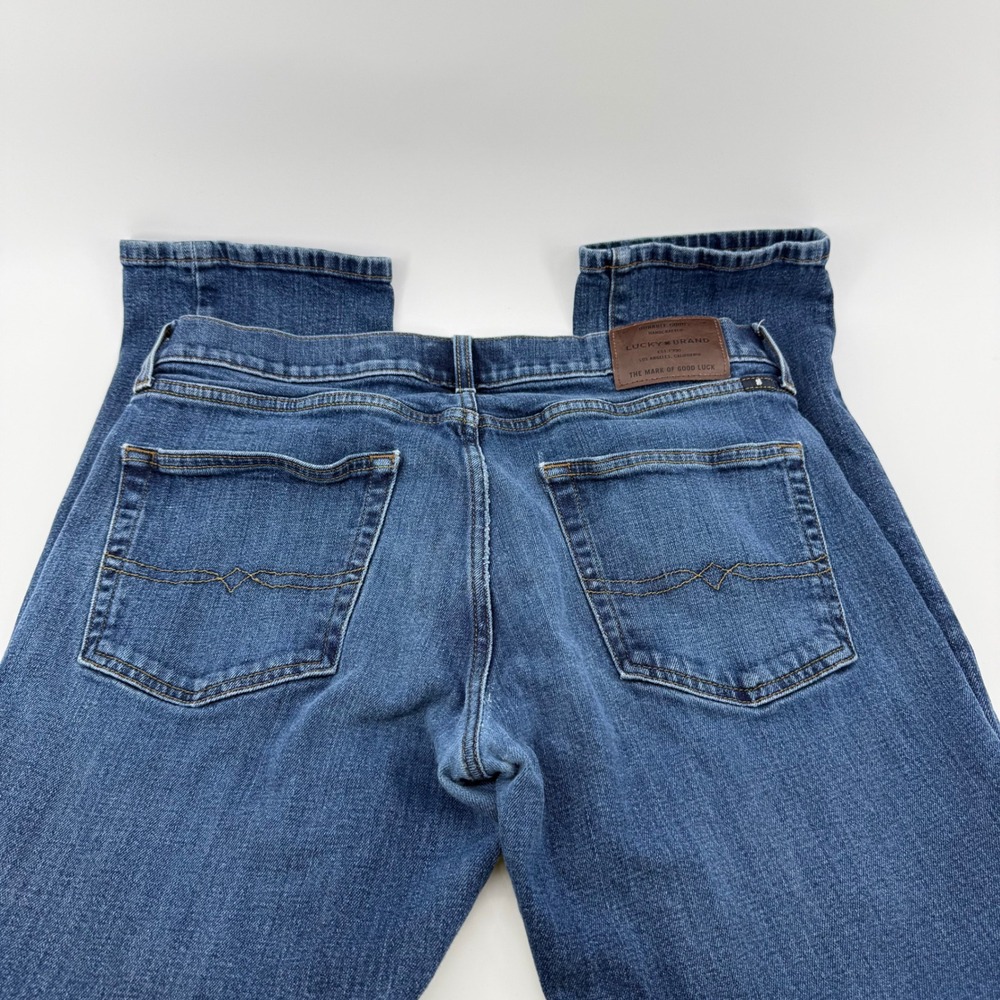 Lucky Brand 221 Original Straight Jeans Mens 33x34 Russian Gulch Blue 7MD10156
